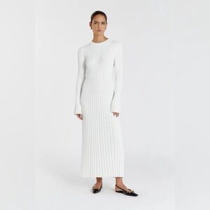 Dissh Ada off white midi dress